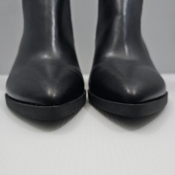 Jeffrey Campbell Duncann Ankle Bootie Womens 10 Black Pointed Toe Heeled Chic - Picture 7 of 15